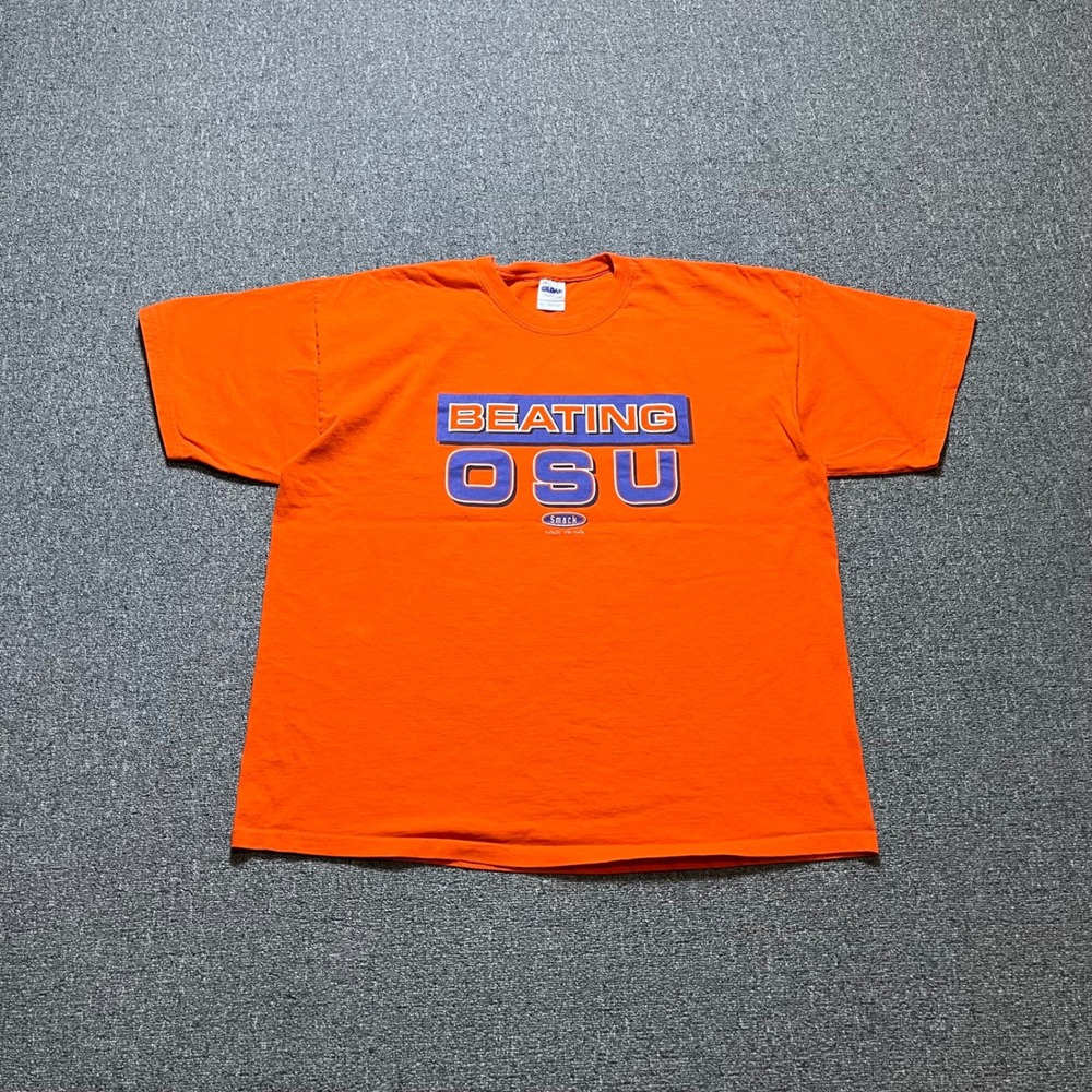 Smack Apparel Beating OSU T-Shirt 2XL Orange Rivalry Tee 2000s